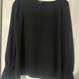 Express Women's Elegant Black Blouse